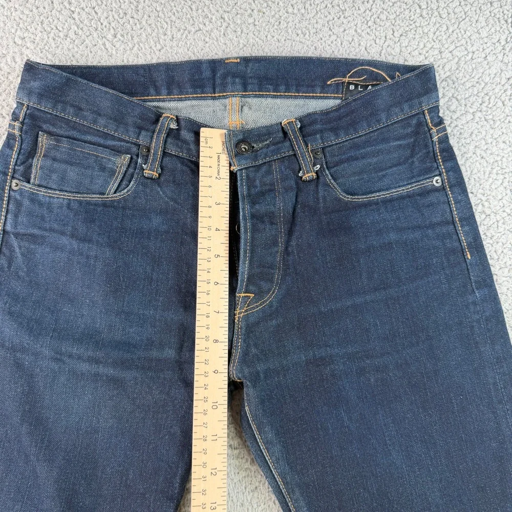 Kuro Jeans Men 30 Dark Indigo Selvedge Denim Slim Straight Made in Japan 10181